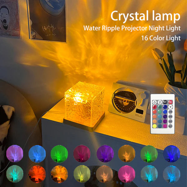 Lámpara cúbica aurora boreal 16 colores