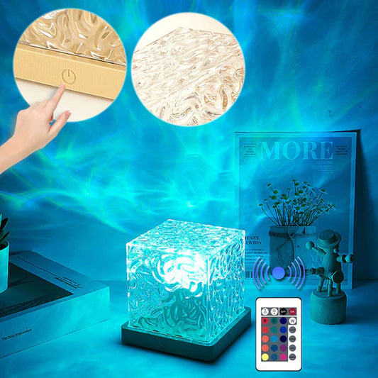 Lámpara cúbica aurora boreal 16 colores