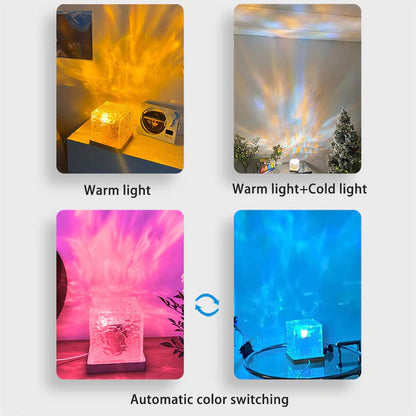 Lámpara cúbica aurora boreal 16 colores