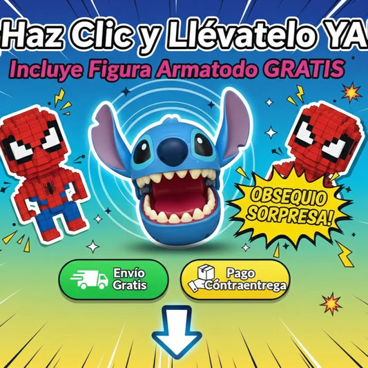 Stitch Mordelón™ + Armatodo sorpresa de Regalo